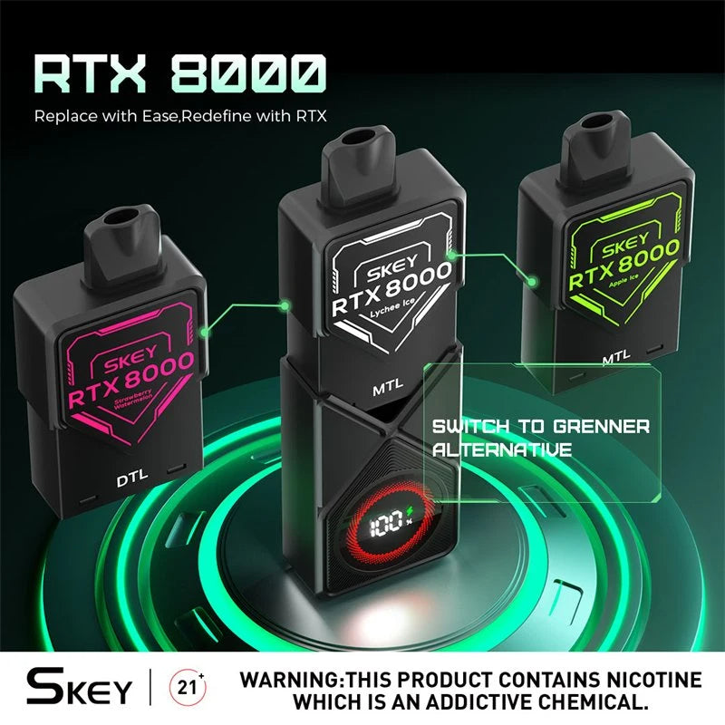 SKEY RTX 10000 Puffs Pod Device System Wholesale