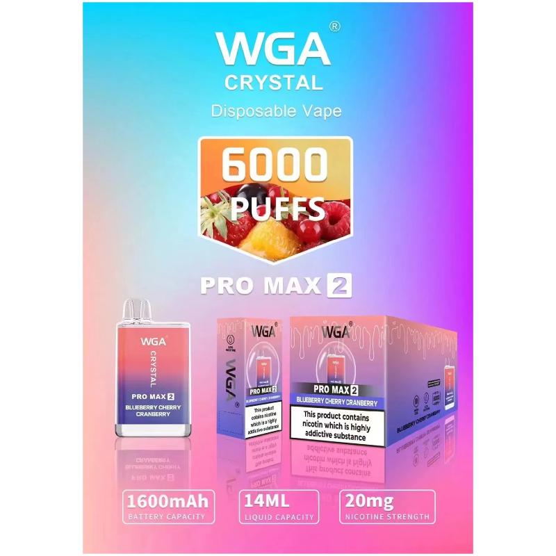 WGA Crystal Pro Max 2 6000 Puffs Vape Wholesale - Vapz Vape Wholesale