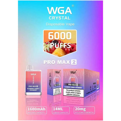 WGA Crystal Pro Max 2 6000 Puffs Vape Wholesale - Vapz Vape Wholesale