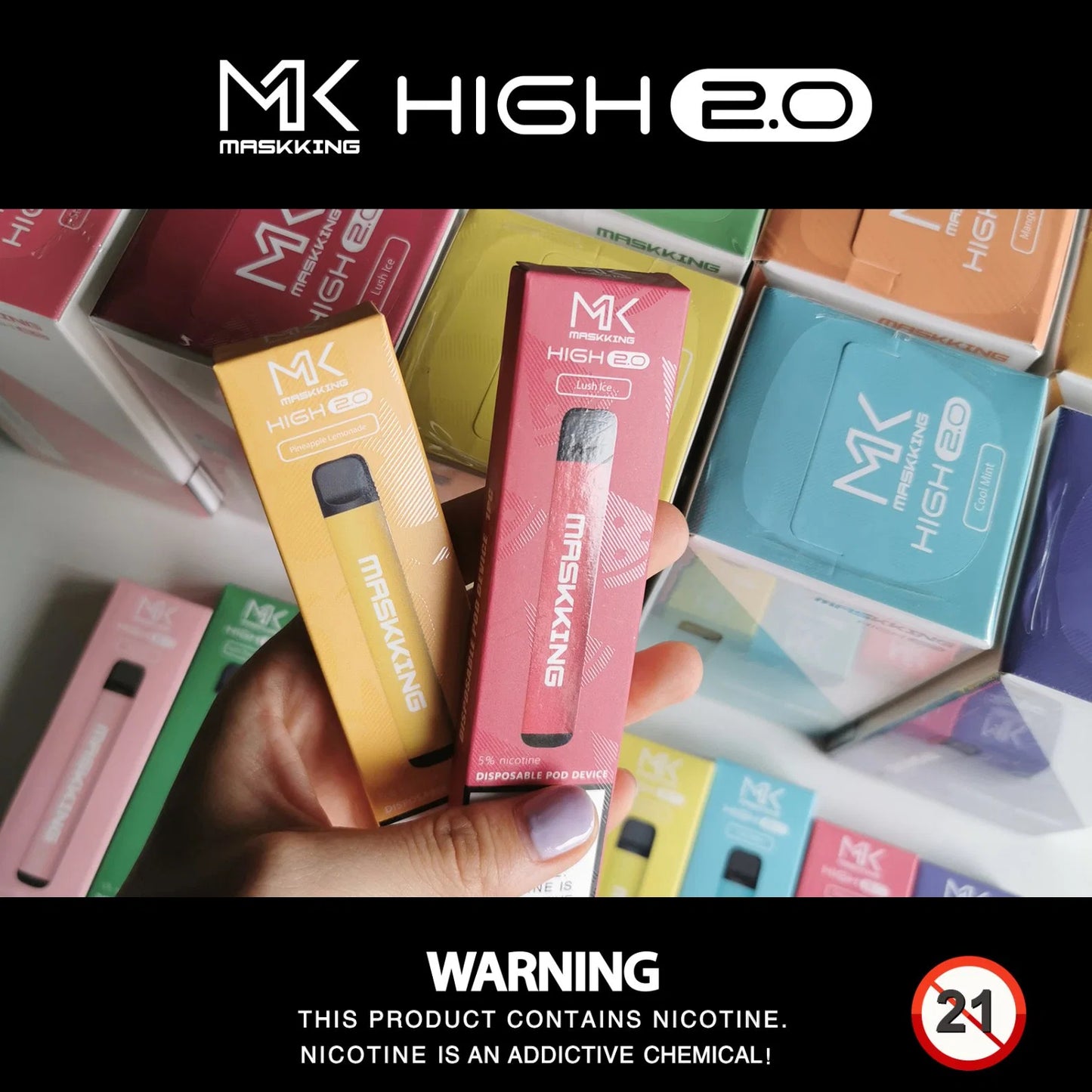 Maskking HIGH2.0 400 Puffs Disposable Vape Wholesale - Vapz Vape Wholesale