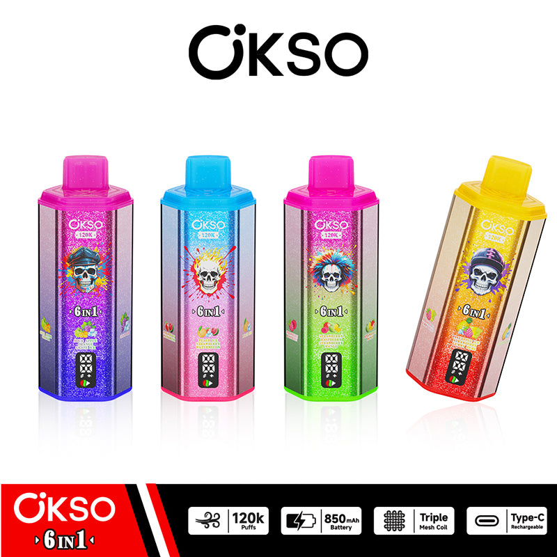 OKSO 6in1 120k Puffs Disposable Vape Wholesale - [VapzVape]