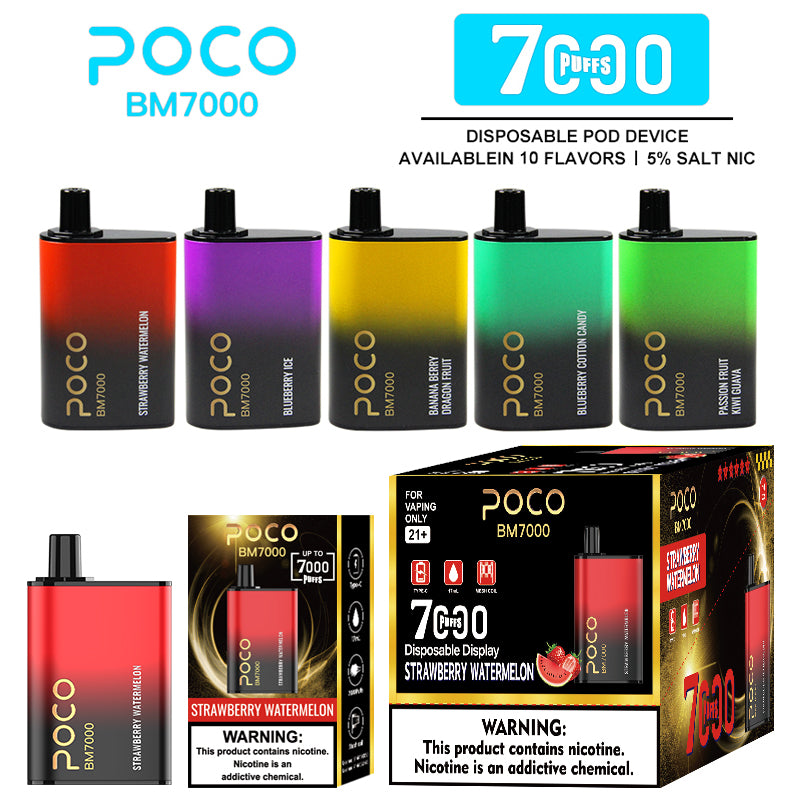 Poco BM 7000 Puffs Disposable Vape Wholesale - Vapz Vape Wholesale