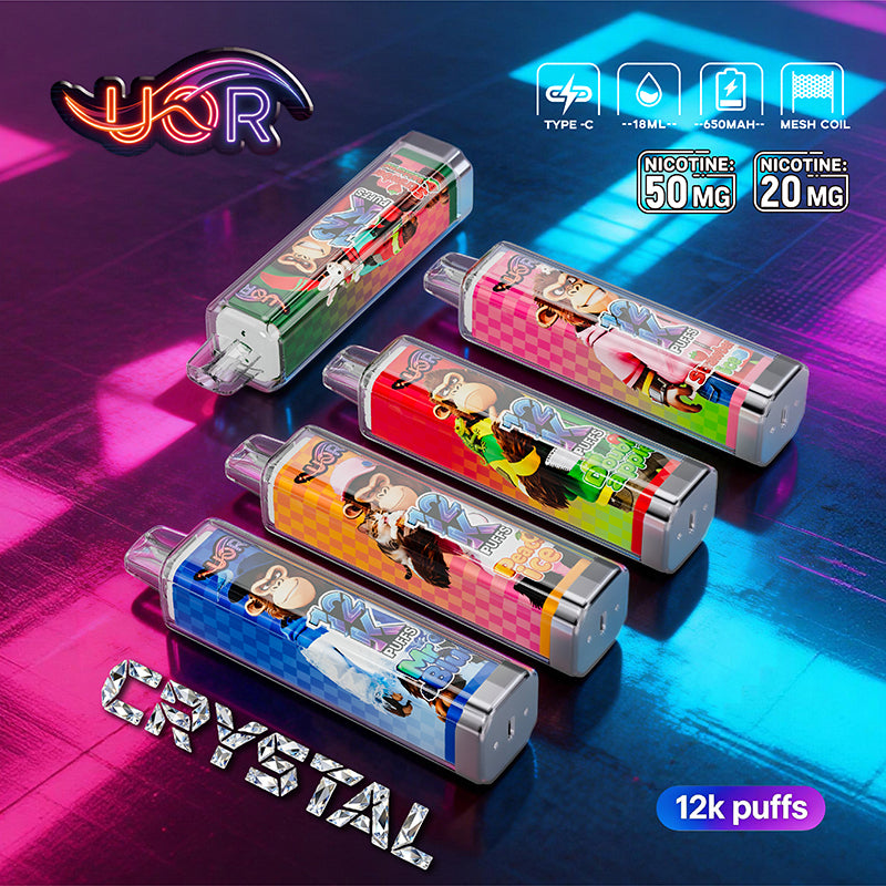 EU Warehouse UOR Crystal 12000 Puffs Disposable Vape Wholesale - [VapzVape]