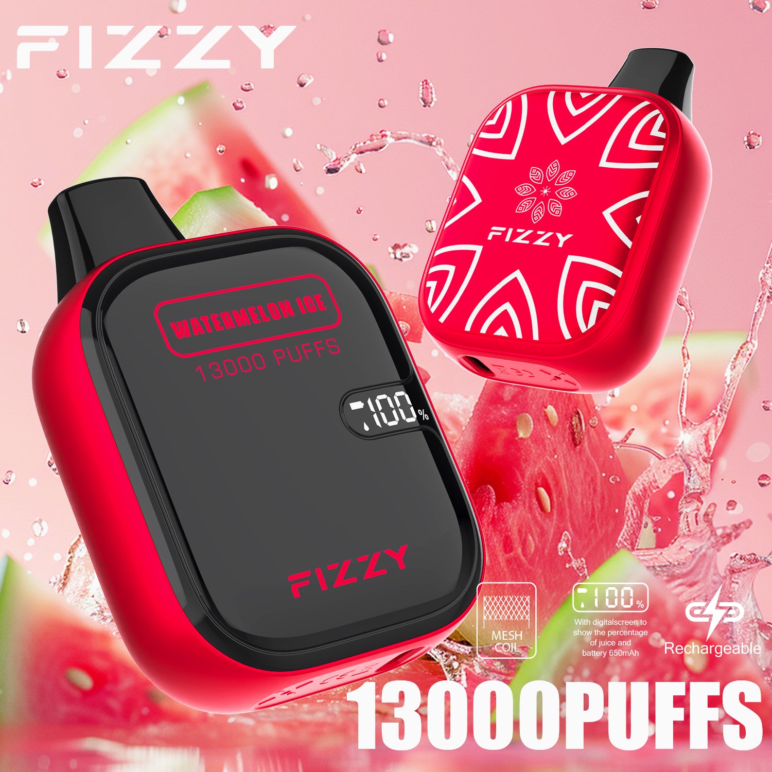 Fizzy BOOM  13000 Puffs  Disposable Vape Wholesale