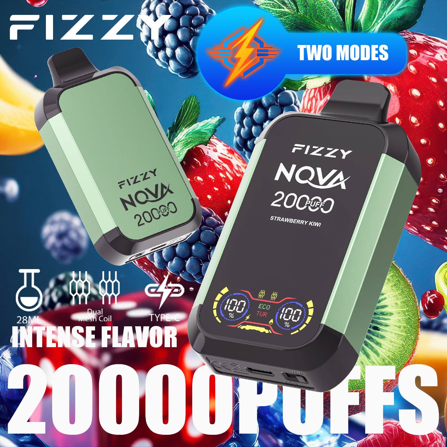 Fizzy NOVA  20000 Puffs Disposable  Vape Wholesale