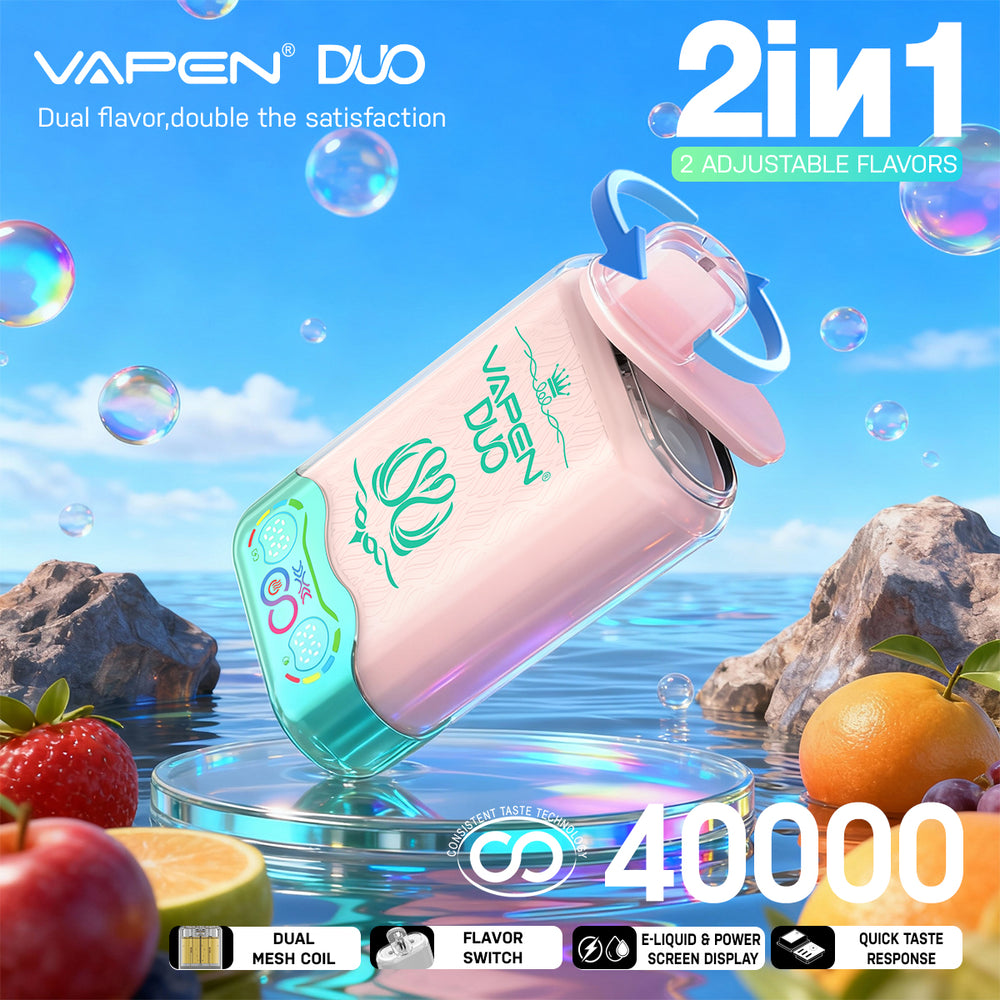 EU Warehouse VAPEN DUO Dual Flavors 40000 Puffs Disposable Vape Wholes Vapz Vape Wholesale EU Warehouse VAPEN DUO Dual Flavors 40000 Puffs Disposable Vape Wholes Vapz Vape Wholesale