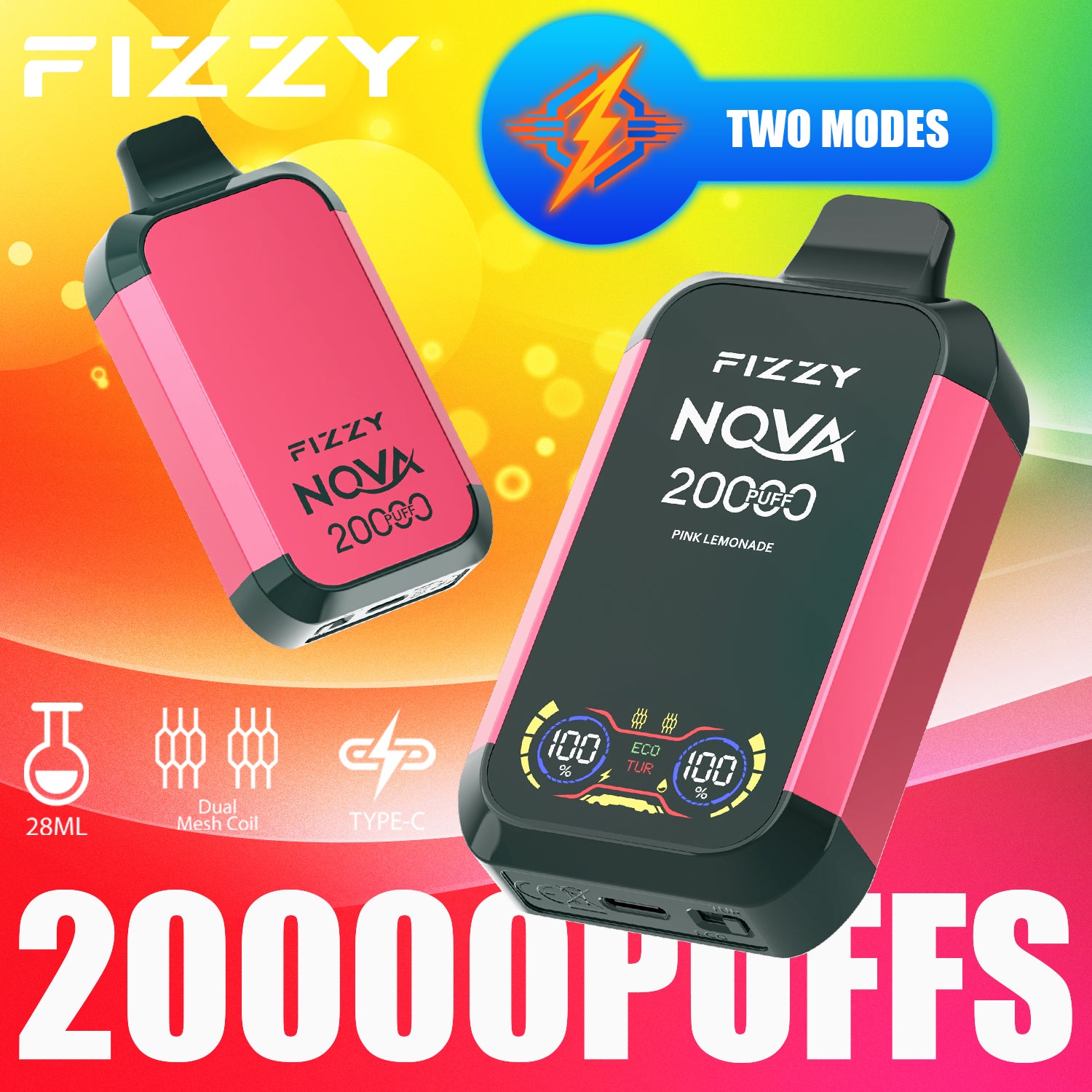 Fizzy NOVA  20000 Puffs Disposable  Vape Wholesale