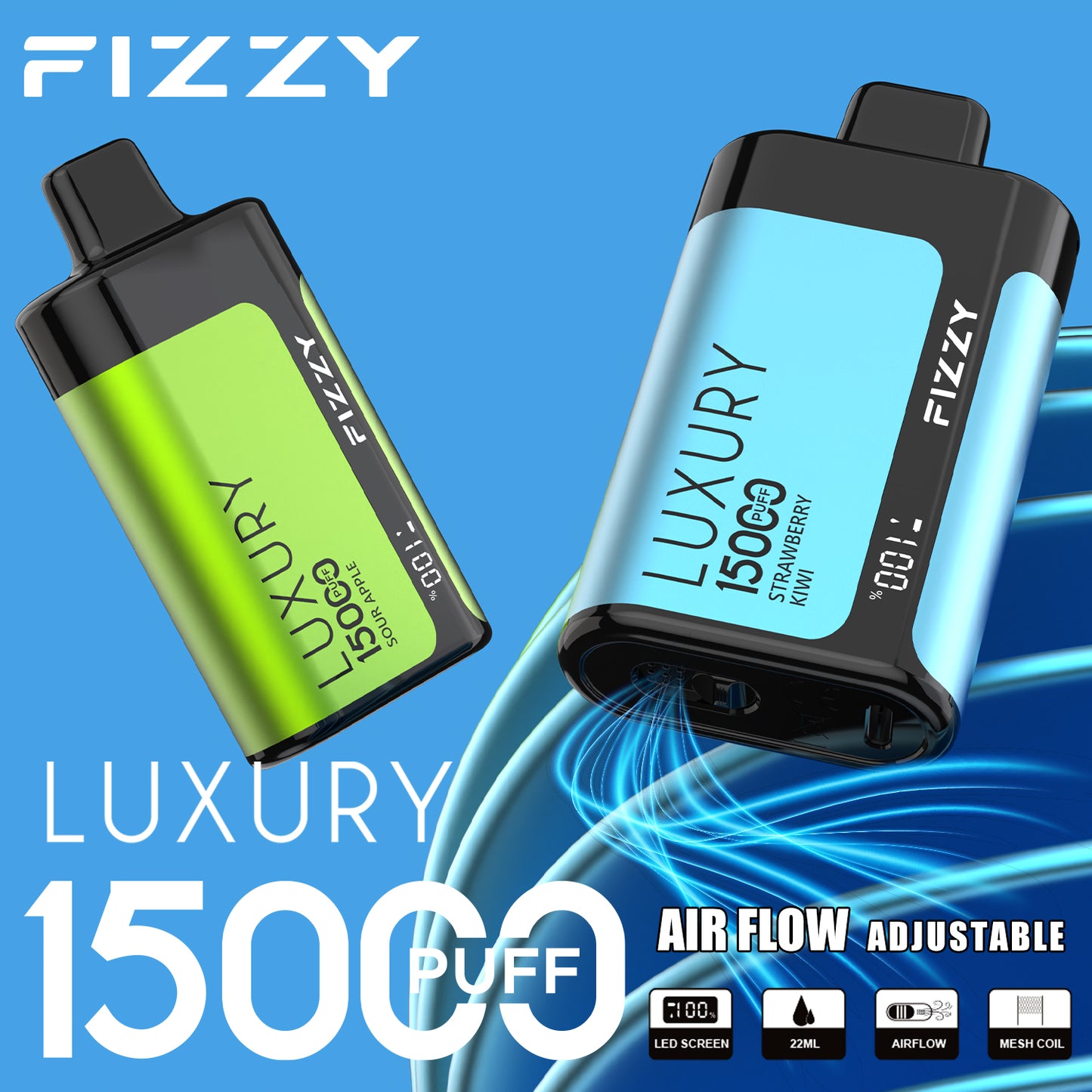 FIZZY LUXURY 15000 Puffs Disposable Vape Wholesale