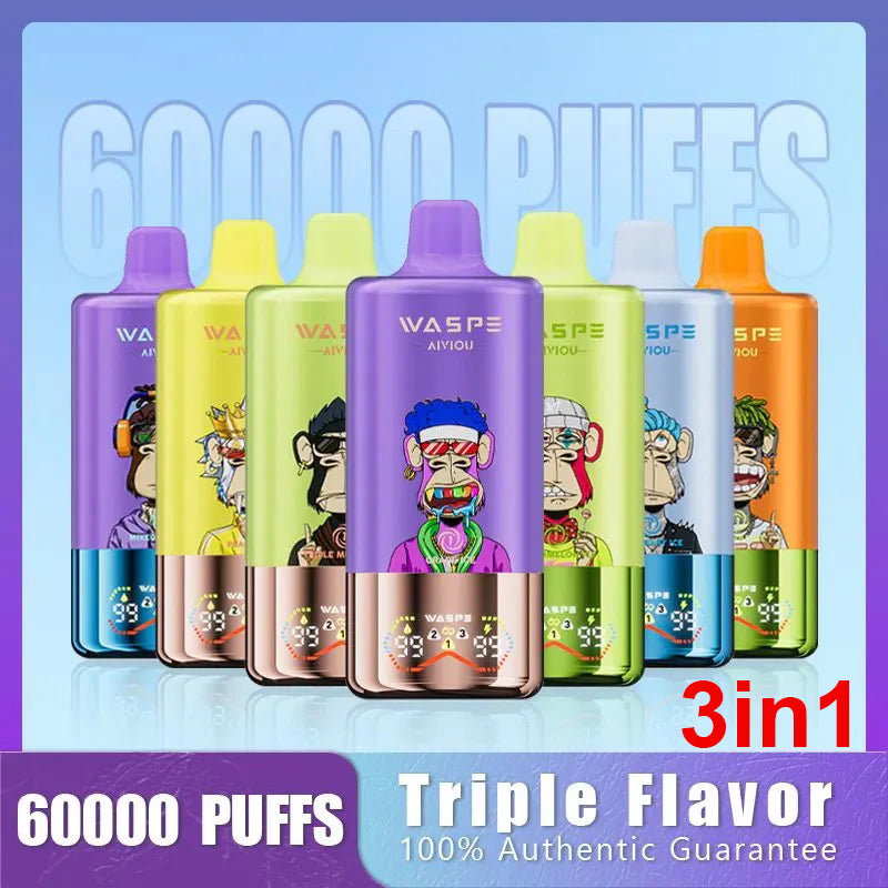 WASPE 3IN1 60000 Puffs Disposable Vape Wholesale