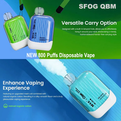 SFOG QB030 800 Puffs Disposable Vape Wholesale - Vapz Vape Wholesale