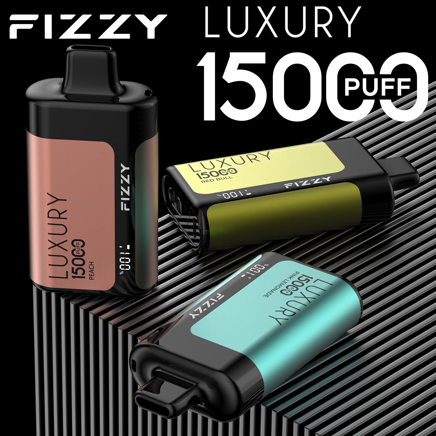 Fizzy LUXURY  15000 Puffs Disposable  Vape Wholesale