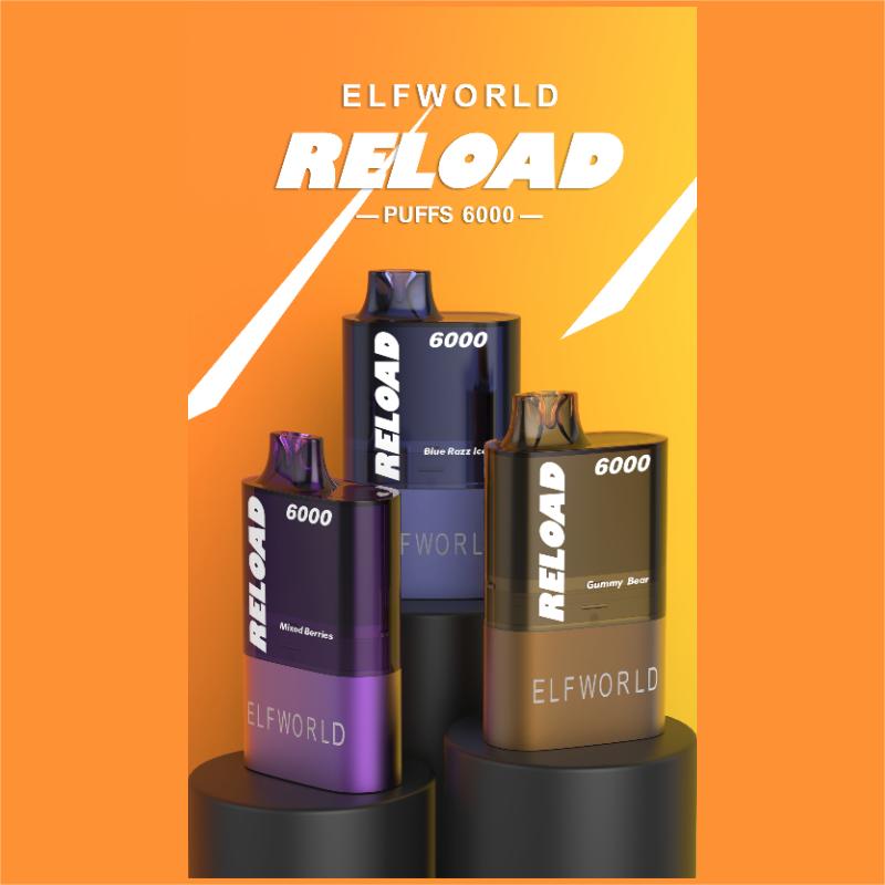 ELFWORLD Reload 6000 Puffs Disposable Vape Wholesale - Vapz Vape Wholesale