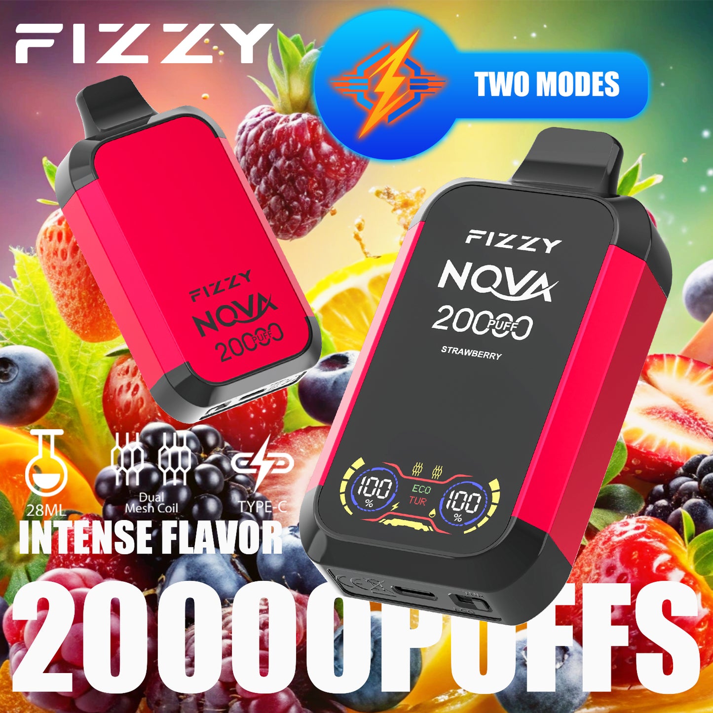 FIZZY NOVA 20000 Puffs Disposable Vape Wholesale