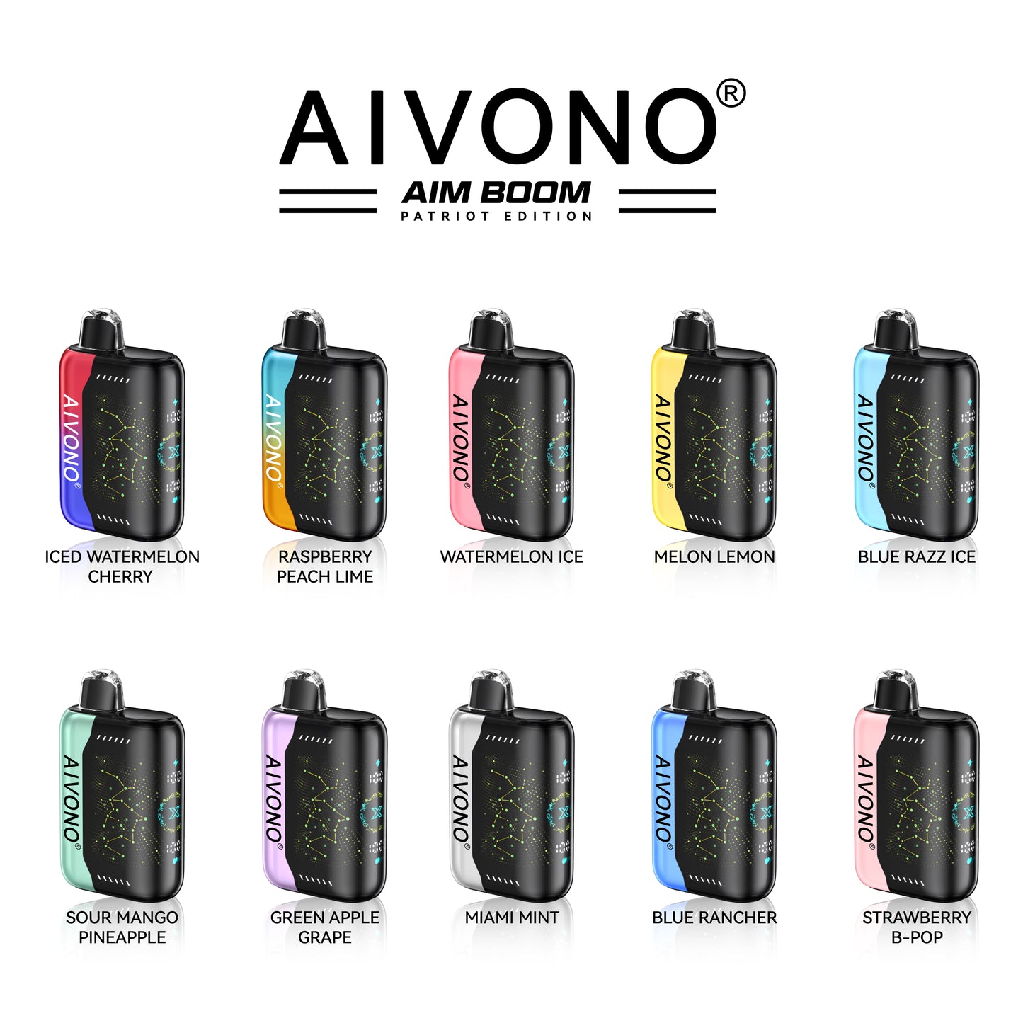 AIVONO AIM BOOM 25000 Puffs Patriot Edition Disposable Vape Wholesale