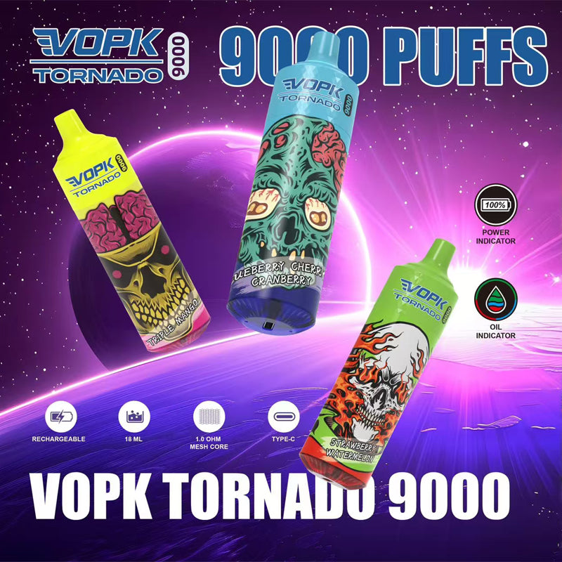 VOPK TORNADO 9000 Puffs Disposable Vape Wholesale