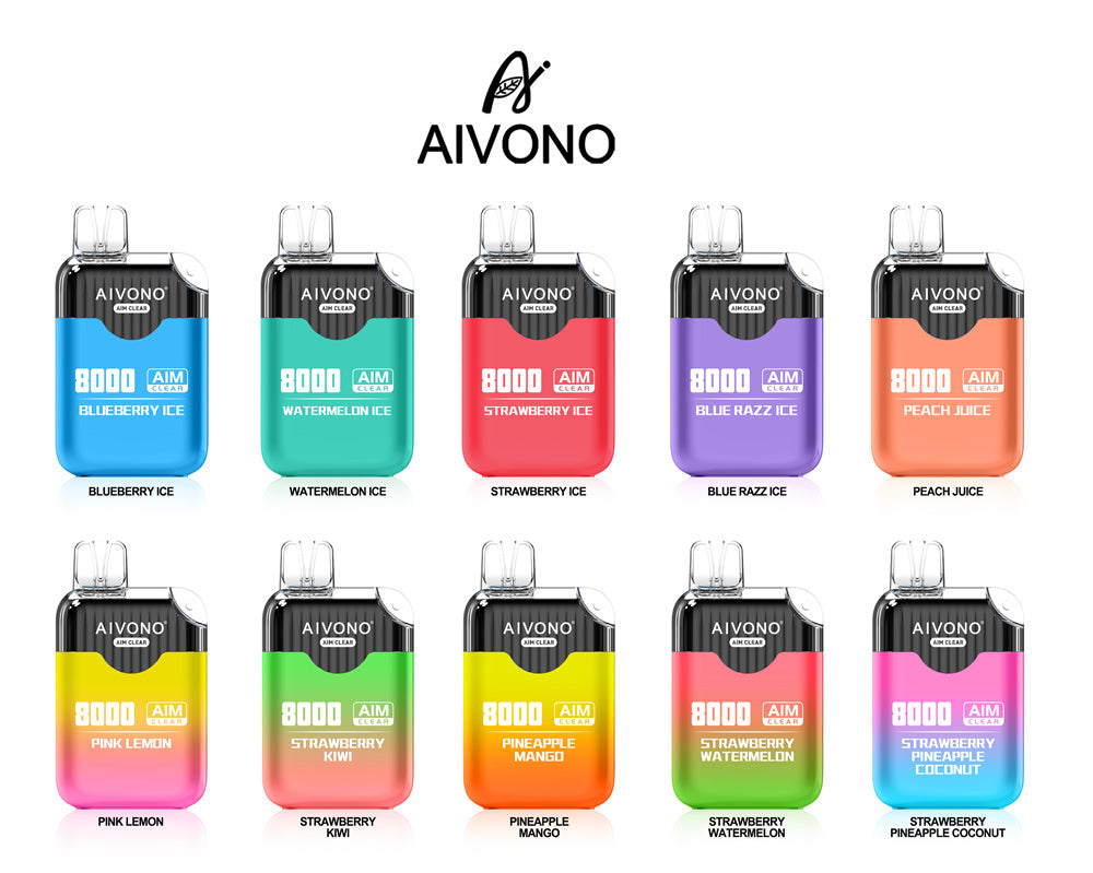 AIVONO AIM CLEAR 8000 Puffs Disposable Vape Wholesale - Vapz Vape Wholesale