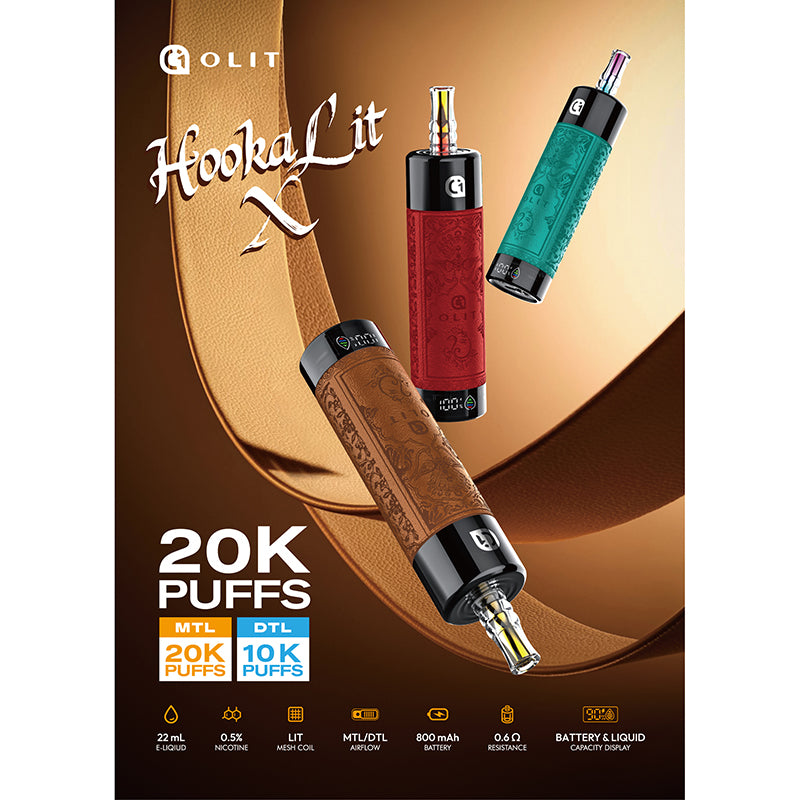 OLIT Hookalit X 20000 Puffs Disposable Vape Wholesale