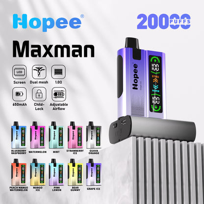 HOPEE Maxman 20000 Puffs Disposable Vape Wholesale - Vapz Vape Wholesale