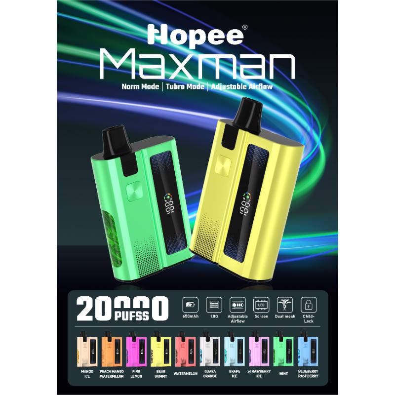 HOPEE Maxman 20000 Puffs Disposable Vape Wholesale - Vapz Vape Wholesale