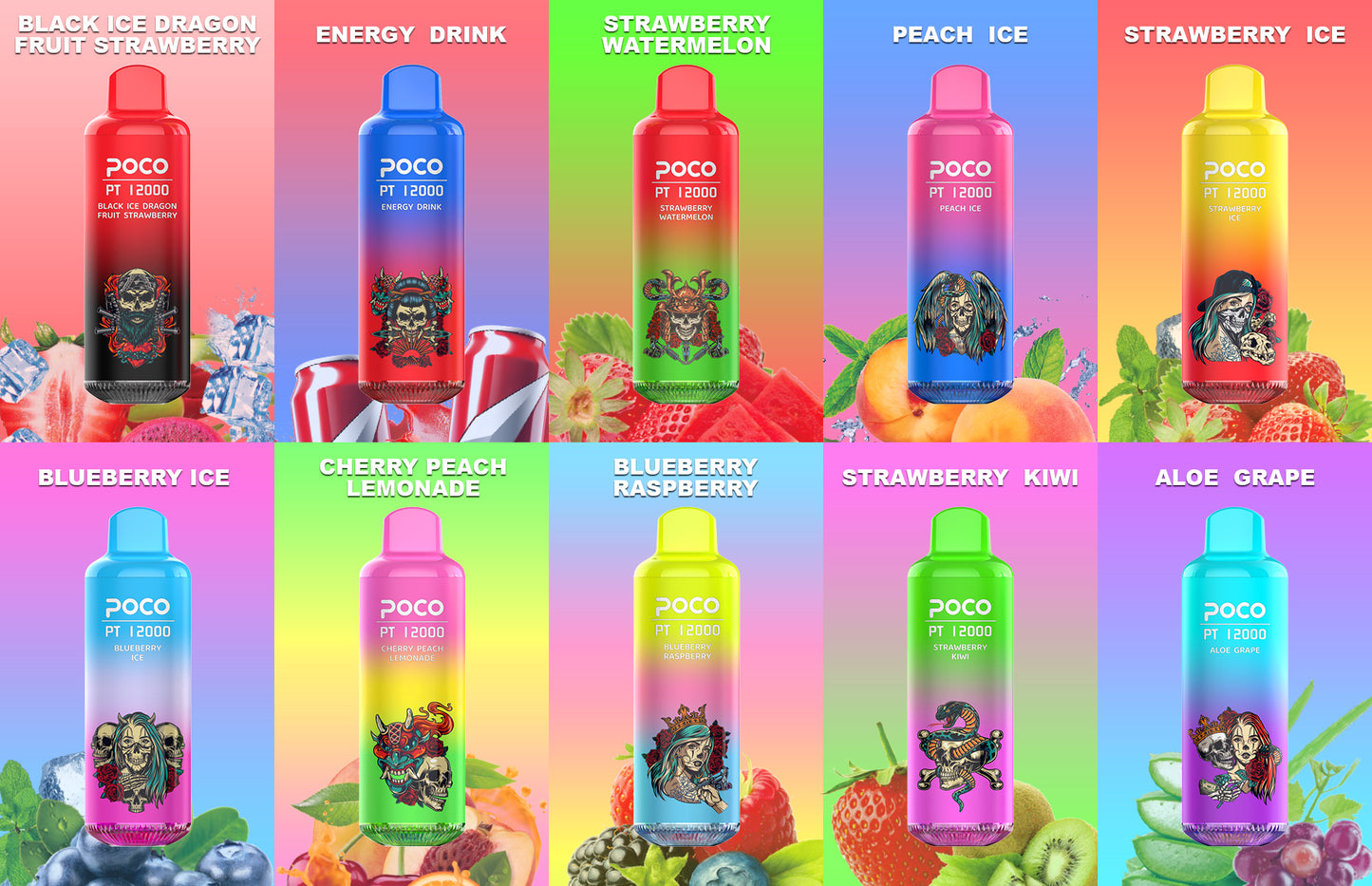 POCO PT 12000 Puffs Disposable Vape Wholesale