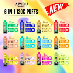 WASPE AIVIOU 6 in 1 150000 Puffs Disposable Vape Wholesale