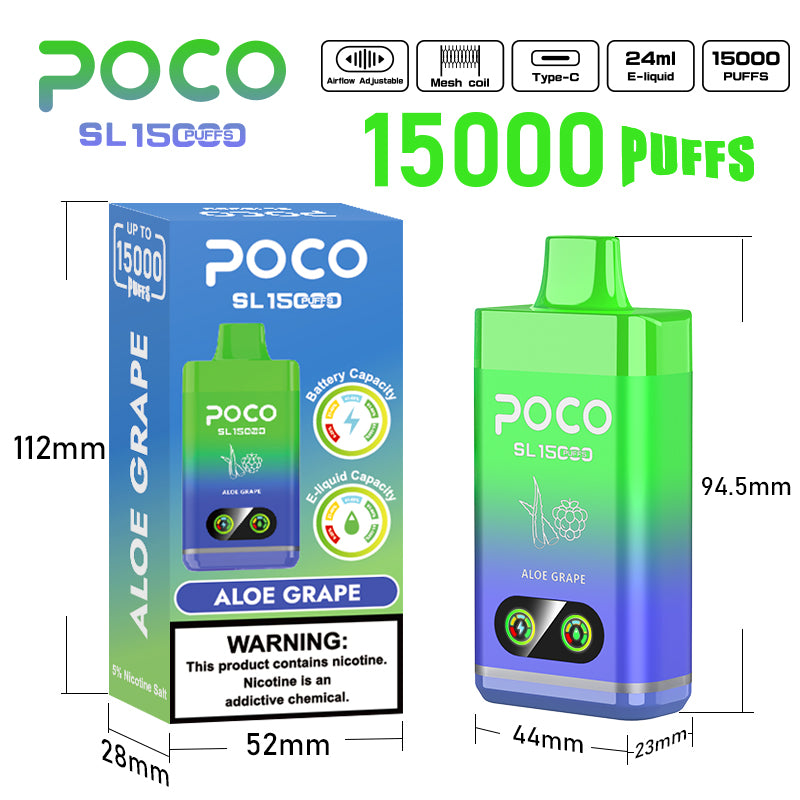 POCO PT 12000 Puffs Одноразовые Vape оптом