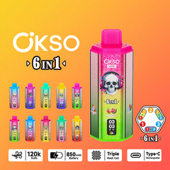OKSO 6in1 120k Puffs Disposable Vape Wholesale - [VapzVape]