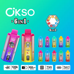OKSO 6in1 120k Puffs Disposable Vape Wholesale - [VapzVape]