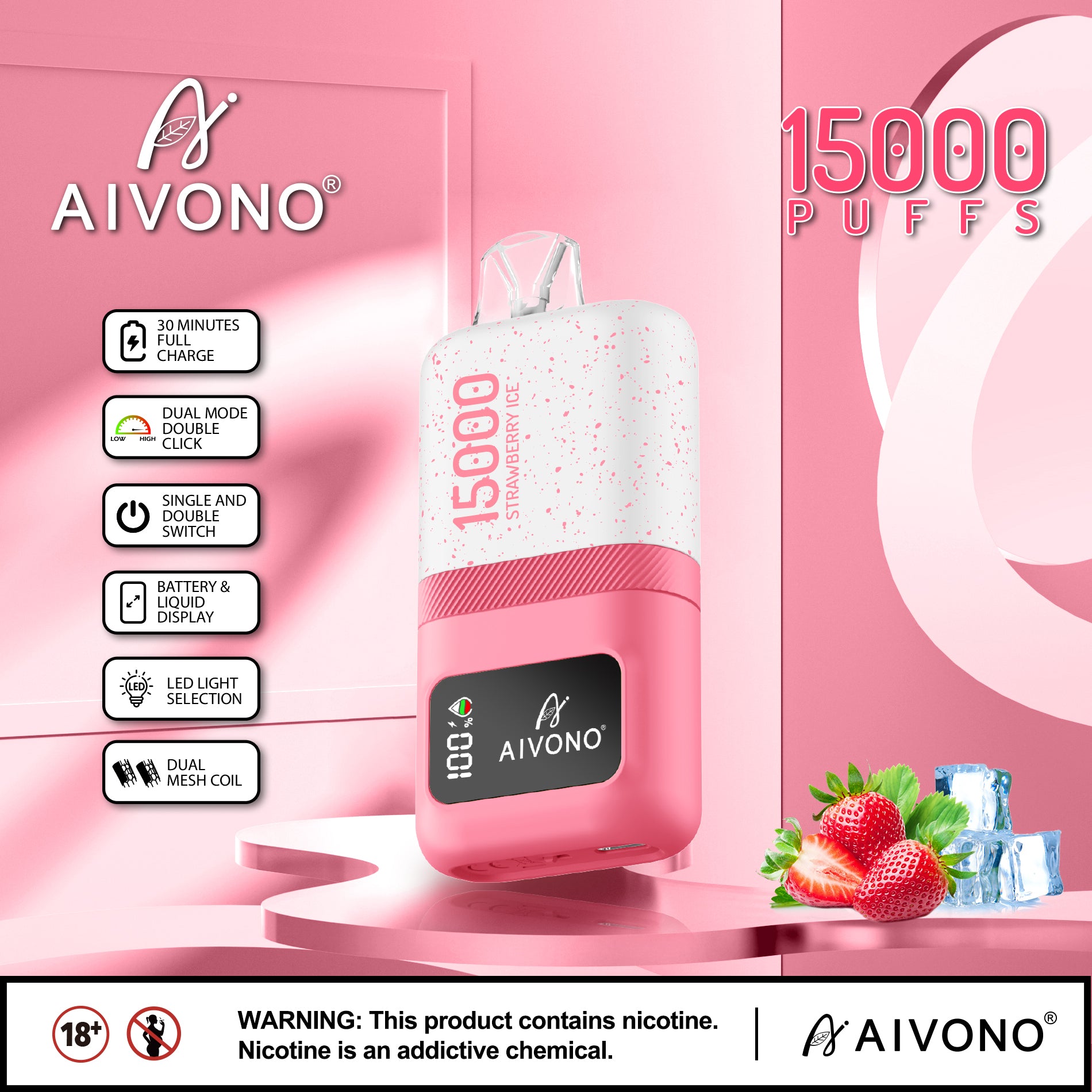 AIVONO MAGIC 15000 Puffs Disposable Vape Wholesale - Vapz Vape Wholesale