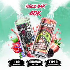EU Warehouse Razz Bar 60000 puffs Disposable Vape Wholesale