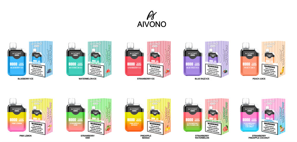 AIVONO AIM CLEAR 8000 Puffs Disposable Vape Wholesale - Vapz Vape Wholesale