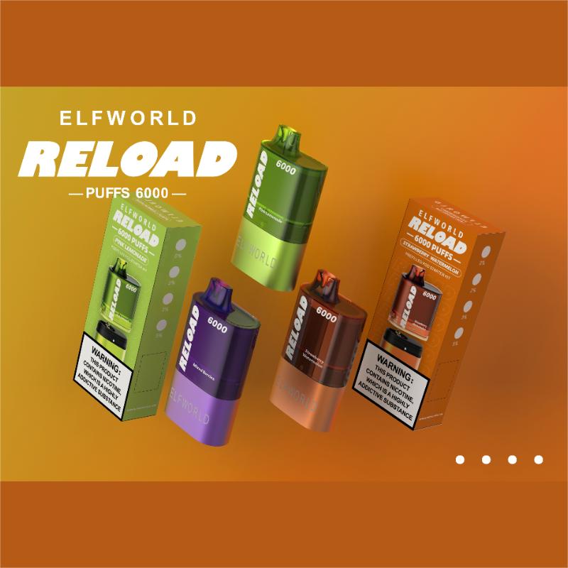 ELFWORLD Reload 6000 Puffs Disposable Vape Wholesale - Vapz Vape Wholesale