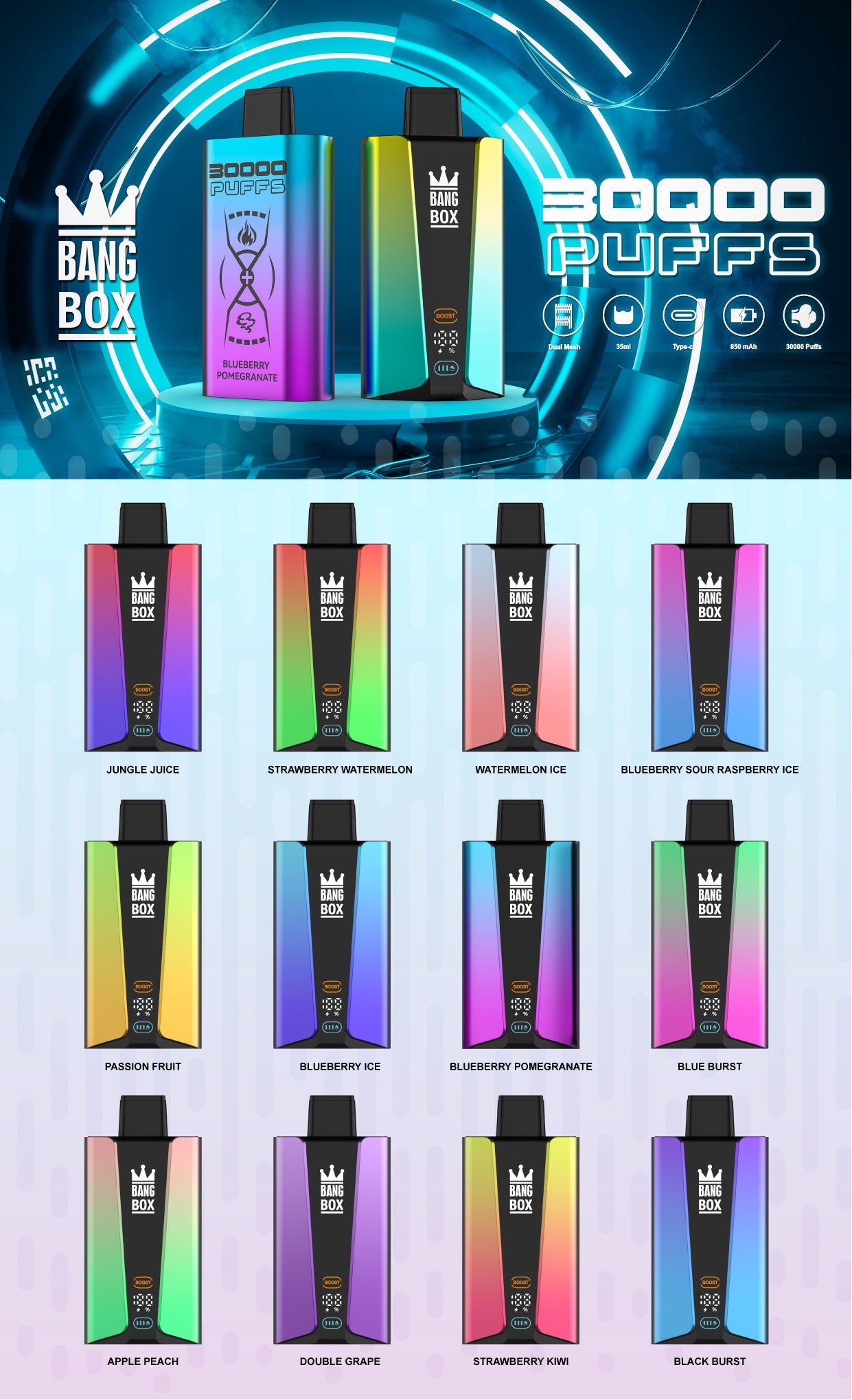 BANGBOX 30000 Puffs Disposable Vape Wholesale