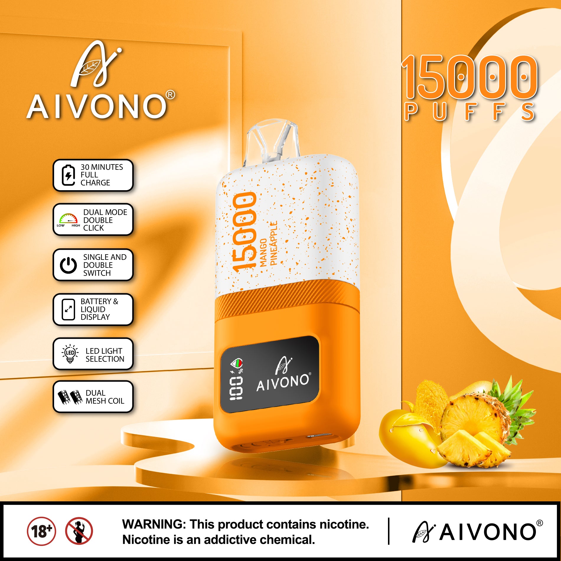 AIVONO MAGIC 15000 Puffs Disposable Vape Wholesale - Vapz Vape Wholesale