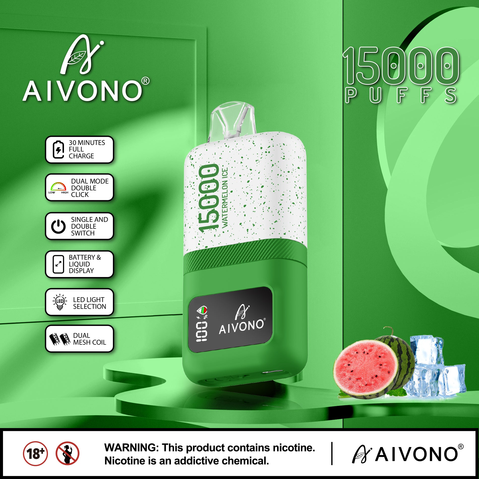 AIVONO MAGIC 15000 Puffs Disposable Vape Wholesale - Vapz Vape Wholesale