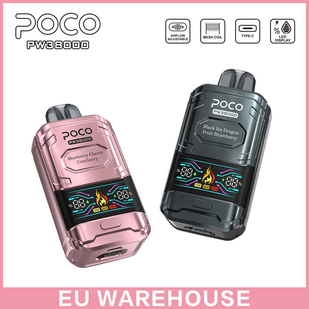 EU Warehouse POCO PW 38000 Puffs Disposable Vape Wholesale Vapz Vape Wholesale EU Warehouse POCO PW 38000 Puffs Disposable Vape Wholesale Vapz Vape Wholesale