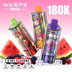 EU Warehouse WASPE Crystal 8 in 1  180K Puffs 68ml Disposable Vape Wholesale