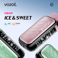 EU Warehouse VOZOL Gear Ice& Sweet 50000Puffs 30ml Disposable Vape Wholesale