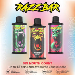 EU Warehouse Razz Bar 15000 Puffs 28ml Disposable Vape Wholesale