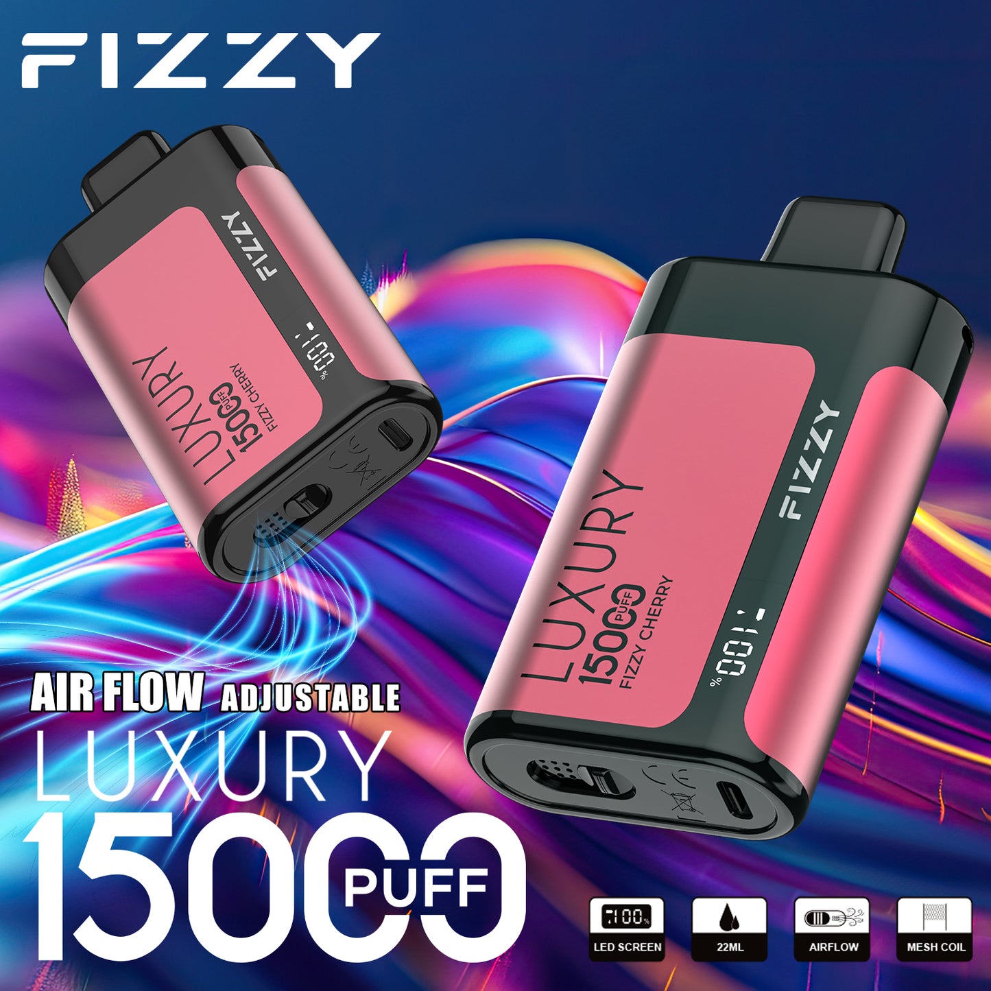 FIZZY LUXURY 15000 Puffs Disposable Vape Wholesale