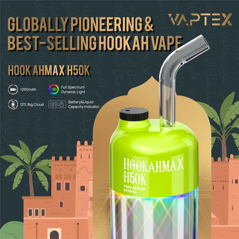 VAPTEX HOOK AHMAX H50000 Puffs Disposable Vape Wholesale