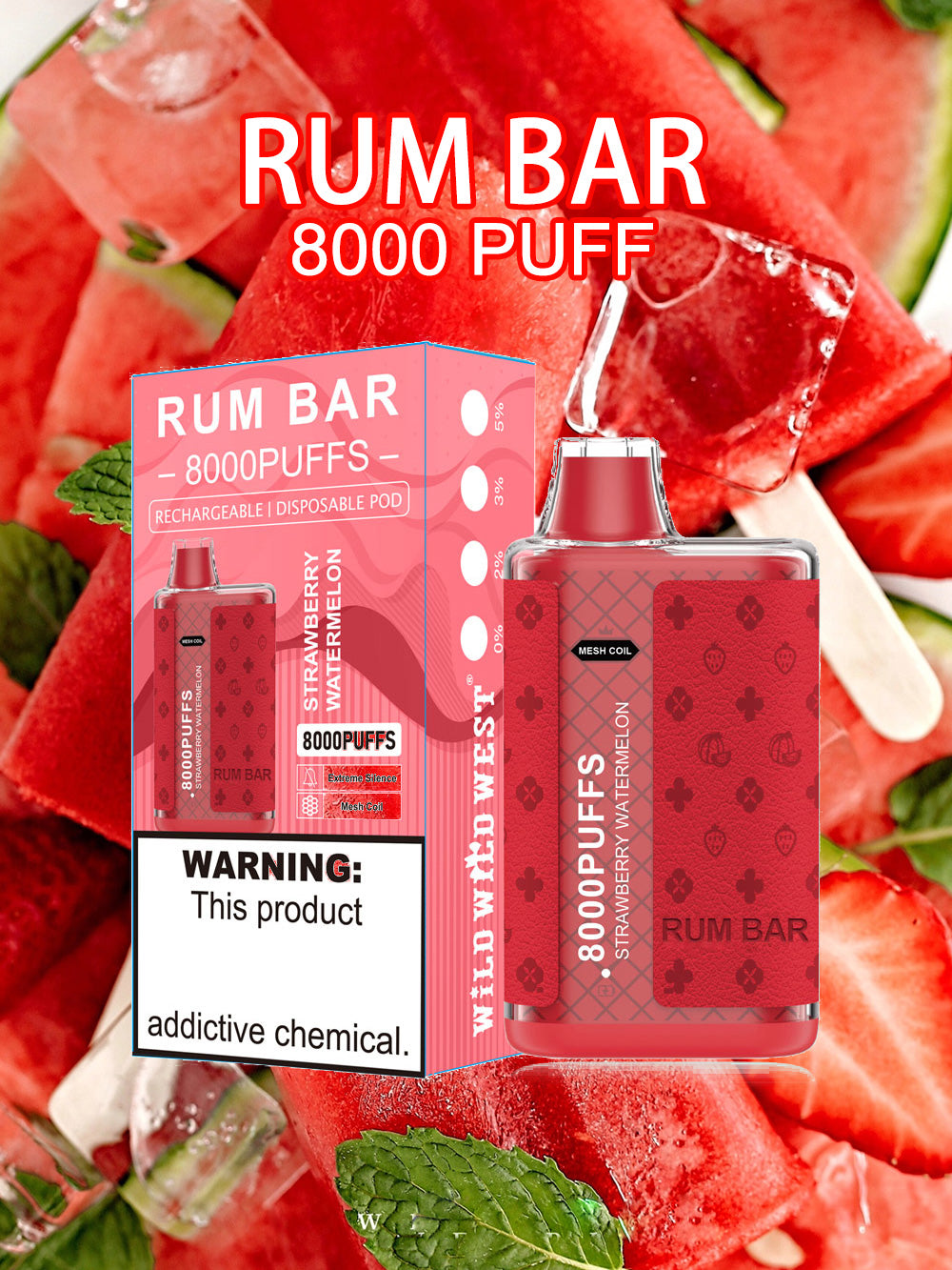 RUMBAR 8000 Puffs Disposable Vape Wholesale - Vapz Vape Wholesale