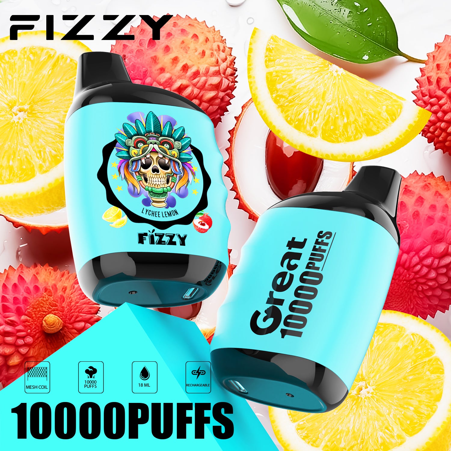 Fizzy GREAT  10000 Puffs Disposable  Vape Wholesale