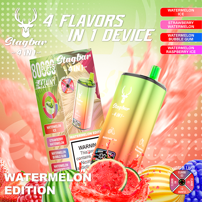 Stagbar 4IN1 80000 Puffs Disposable Vape Wholesale - Vapz Vape Wholesale