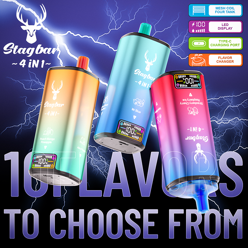 Stagbar 4IN1 80000 Puffs Disposable Vape Wholesale - Vapz Vape Wholesale