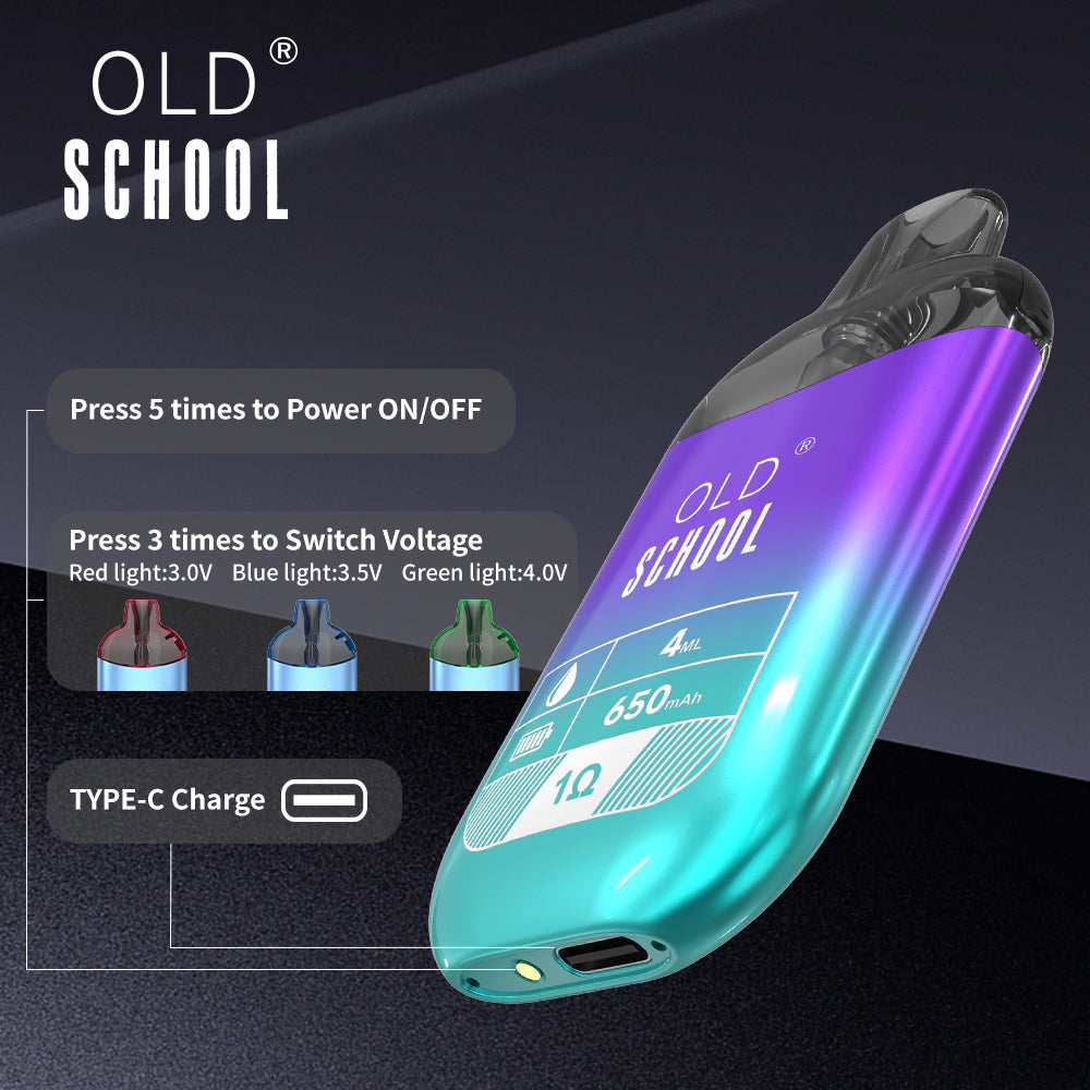 OLD School RRD 4ml Refillable Vape Wholesale - Vapz Vape Wholesale