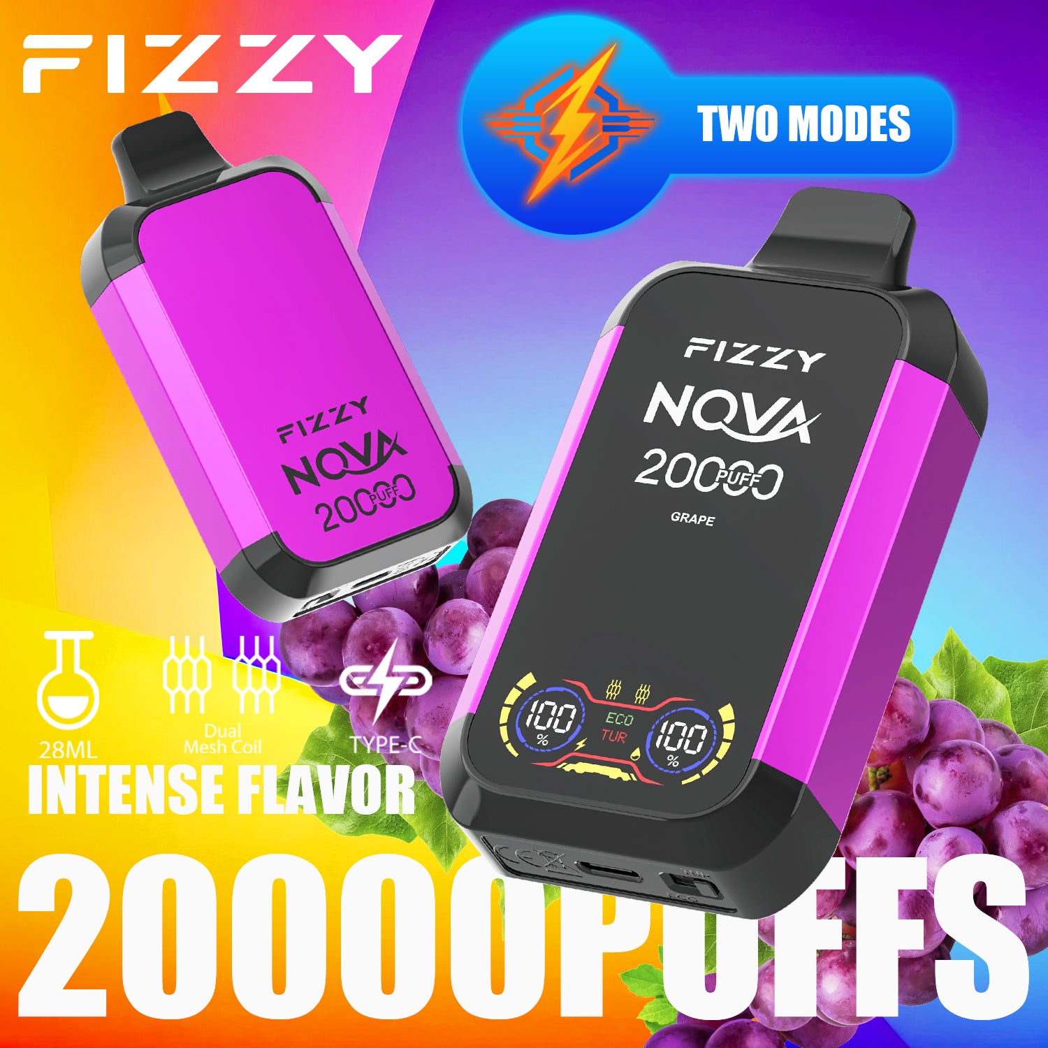 Fizzy NOVA 20000 Puffs Einweg-Vape Großhandel