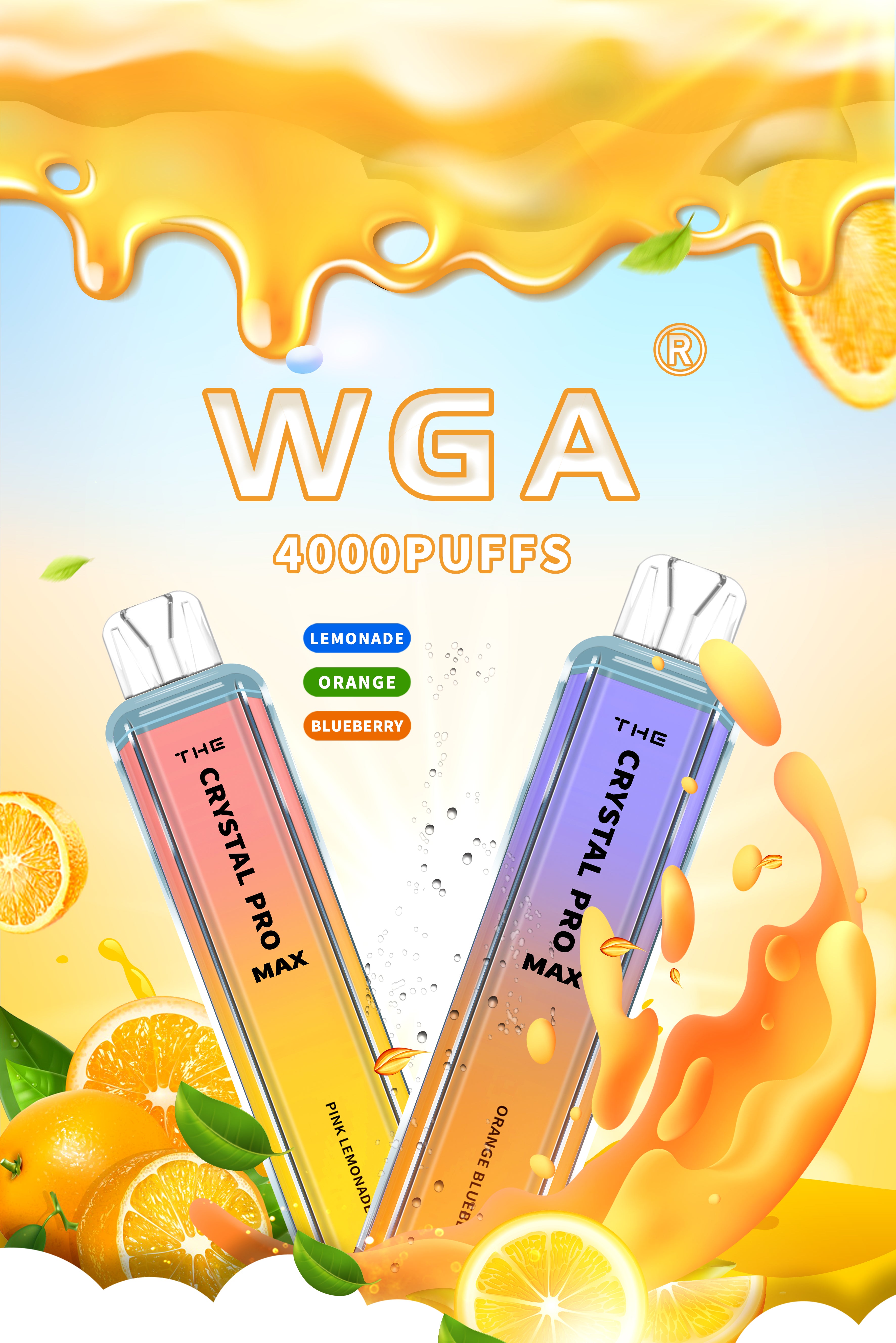 WGA CRYSTAL BLING 6000 Puffs Disposable Vape Wholesale - Vapz Vape Wholesale