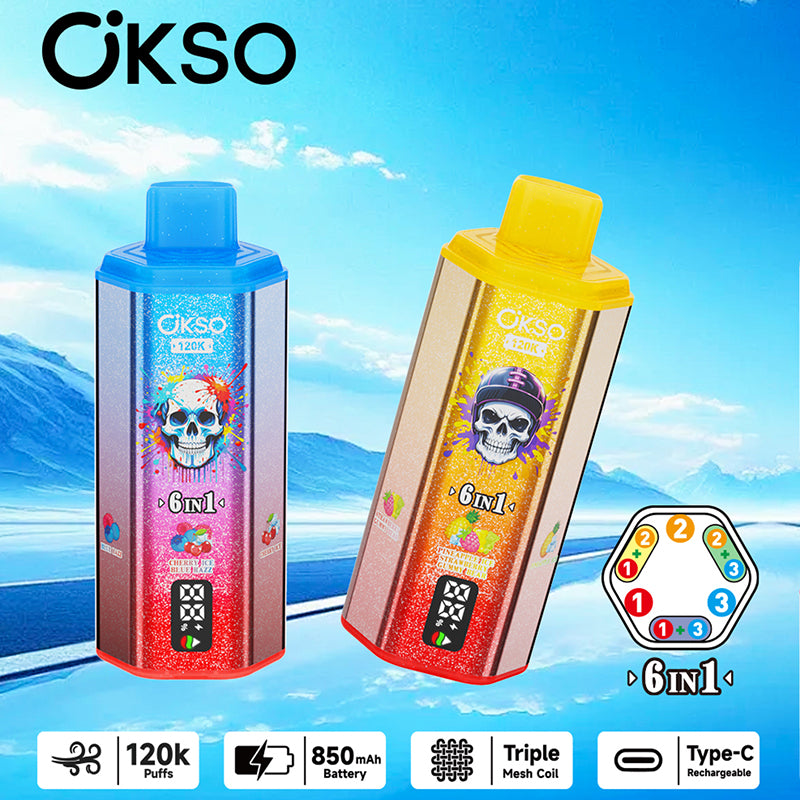 OKSO 6in1 120k Puffs Disposable Vape Wholesale - [VapzVape]