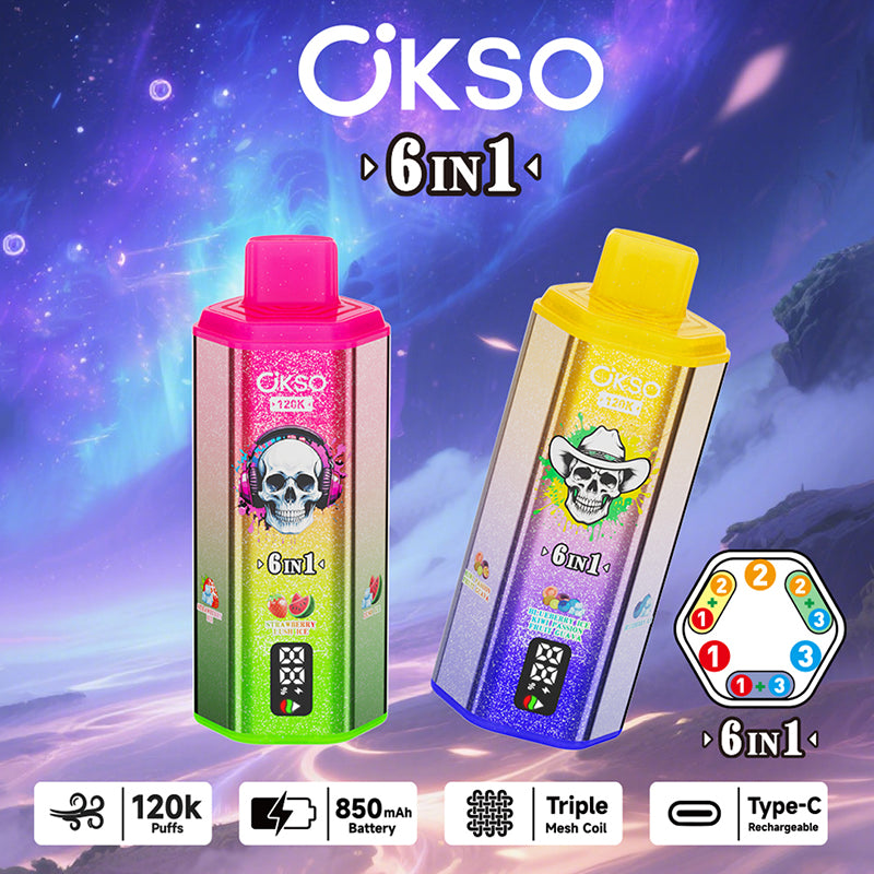 OKSO 6in1 120k Puffs Disposable Vape Wholesale - [VapzVape]